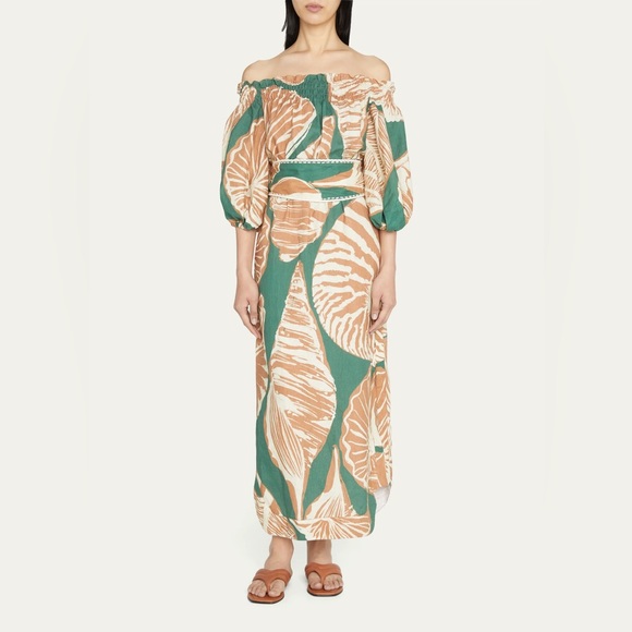 Johanna Ortiz "Palomino" midi dress in a seashell print - Picture 2 of 5
